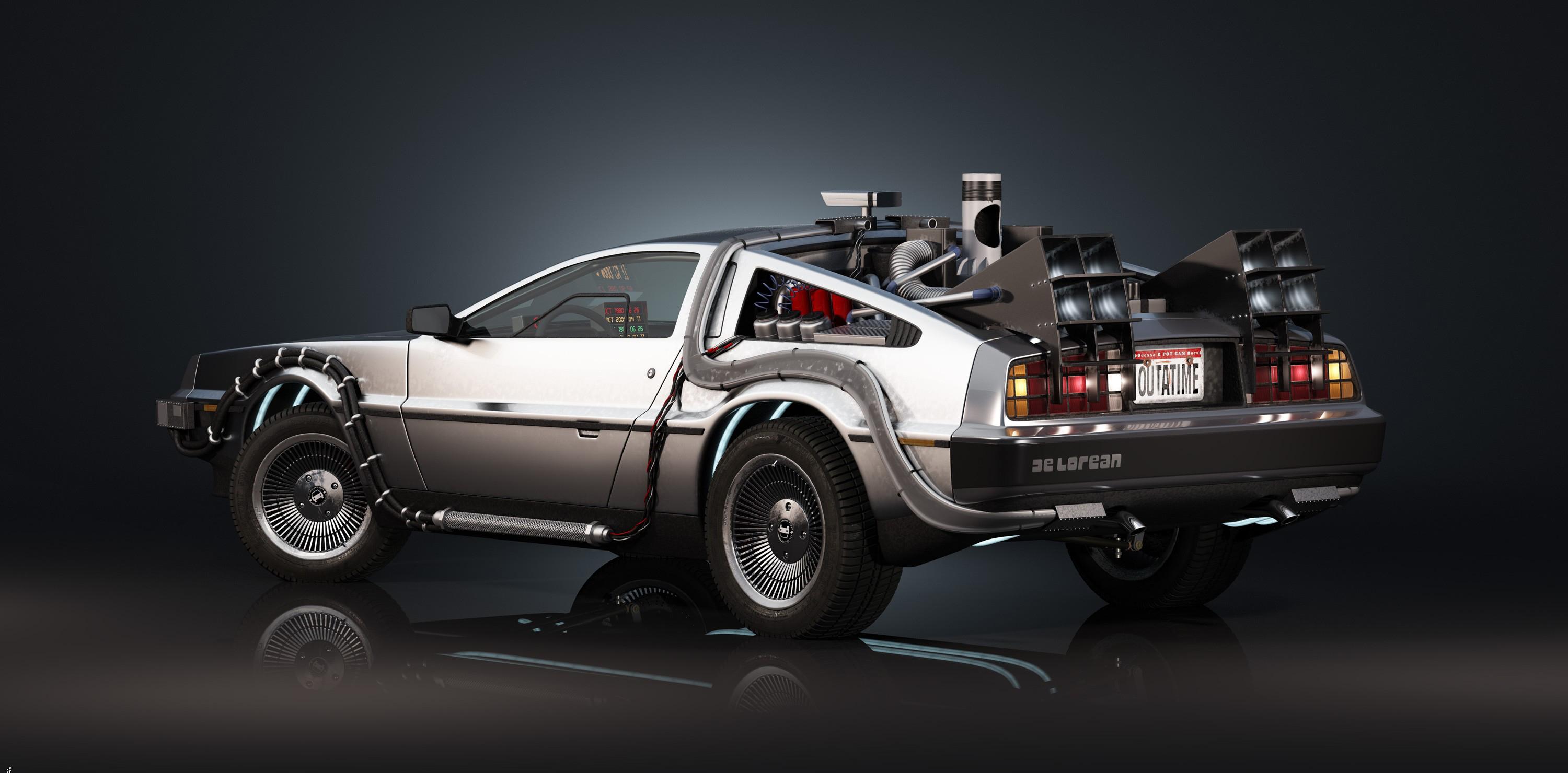 Delorean original image (3000 x 1480)